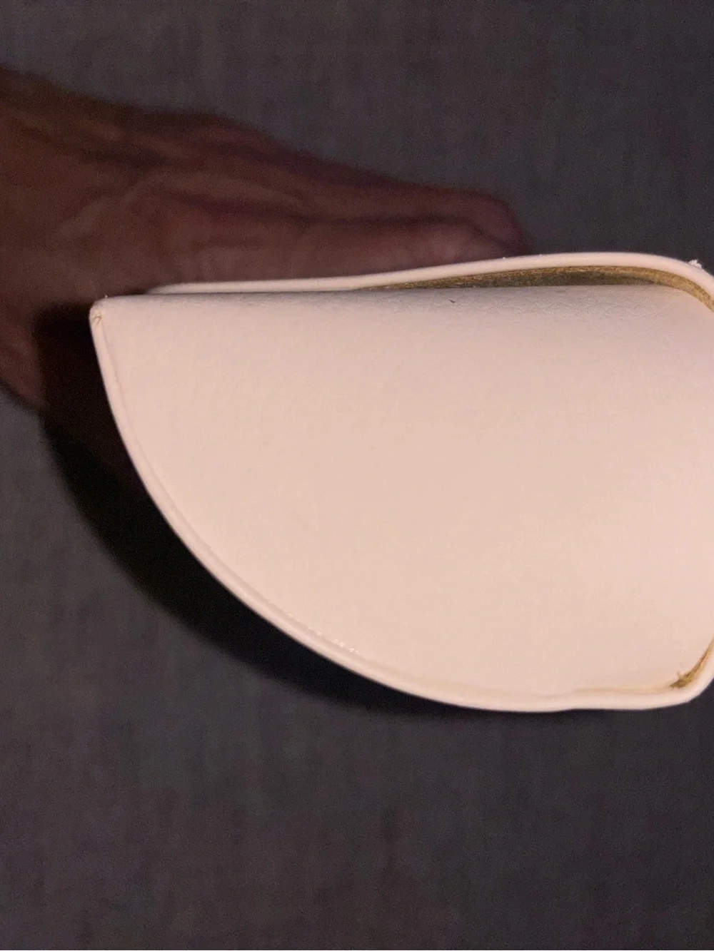 Michael Kors Cream Textured Glasses Case + NEW Cleaning Cloth